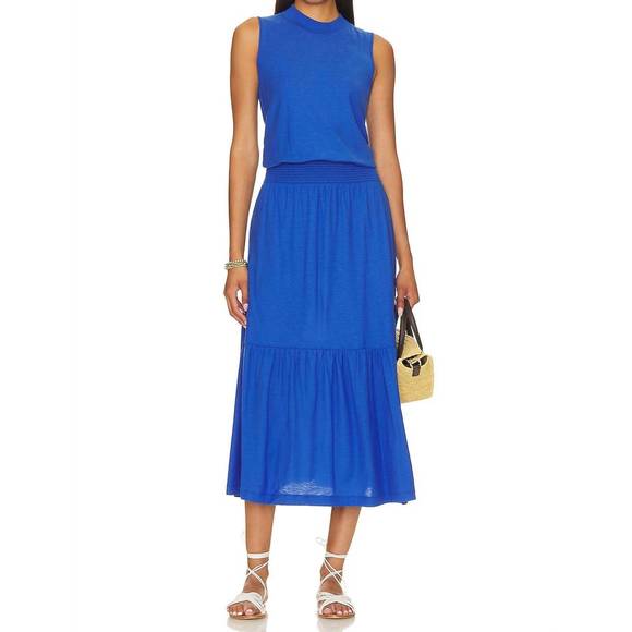 nation ltd barrett 90s dress Nation LTD | Dresses | New Nation Ltd Barrett 9s Midi Dress In Blue Bottle